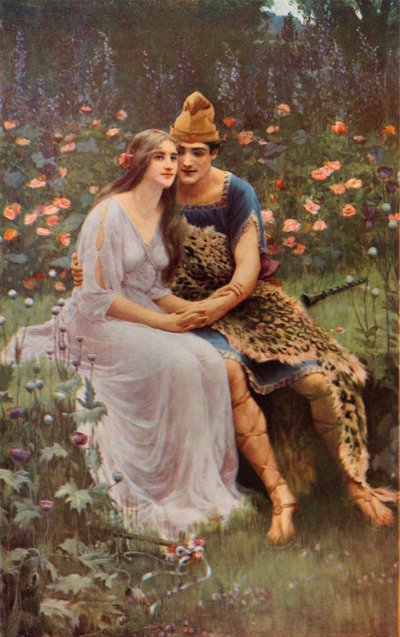 Shakespeare: Florizel en Perdita, Het Winterverhaal, Act IV, Scene 3 door Mary F. Raphael