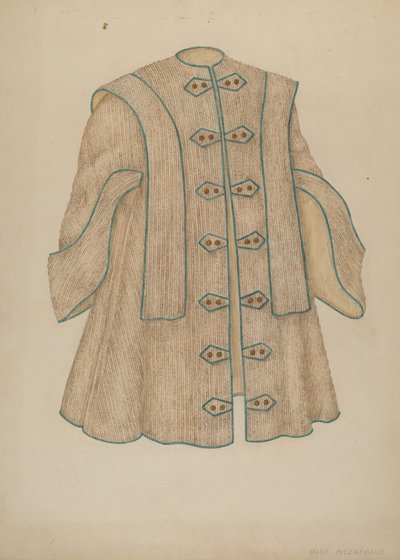 Avondmantel, ca. 1940 door Mary Fitzgerald