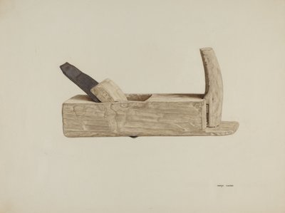 Vliegtuig, ca. 1939 door Mary Hansen