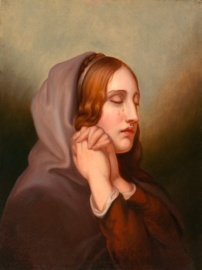 Parel van verdriet, 1855 door Mary Jane Peale