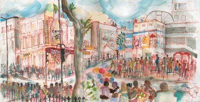 Carnaval, Ladbroke Grove door Mary Kuper