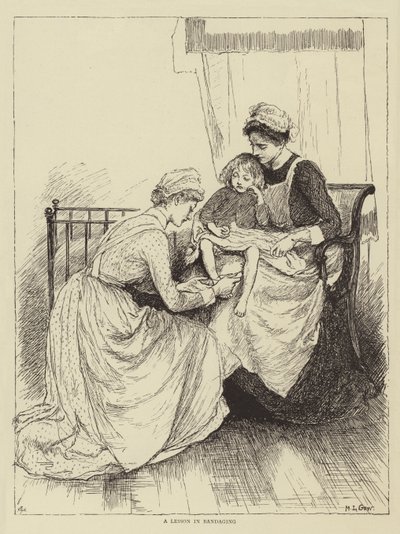 Illustratie voor Het Verhaal van een Verpleegster, door Honnor Morten door Mary L. Gow