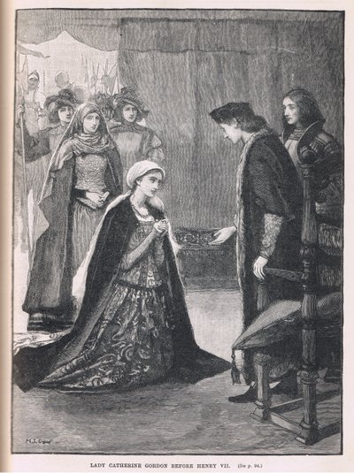 Lady Catherine Gordon voor Hendrik VII 1497 door Mary L. Gow