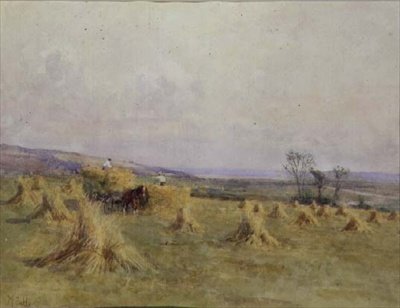 Oogsten aan zee, Norfolk door Mary S. Hagarty