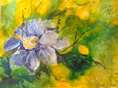 Clematis in de avondzon door Mary Smith