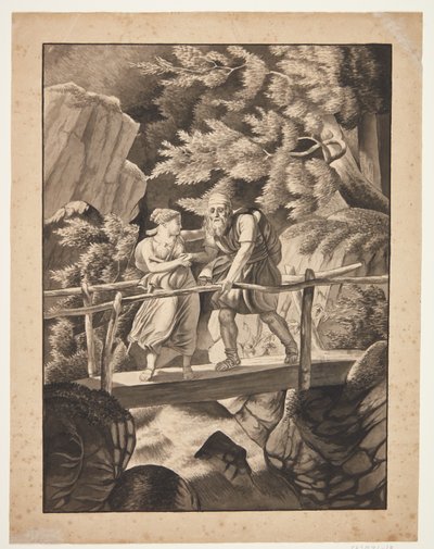 Ossian-motief (?) door Mary Sophie Clarck