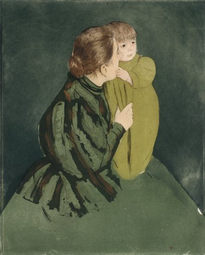 Boerenmoeder en kind, c.1894 door Mary Stevenson Cassatt