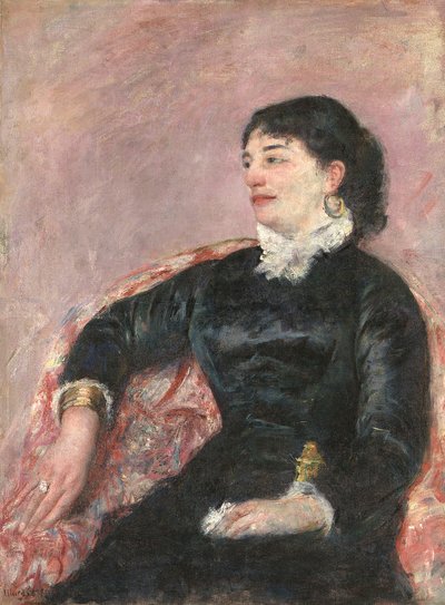 Portret van een Italiaanse Dame door Mary Stevenson Cassatt