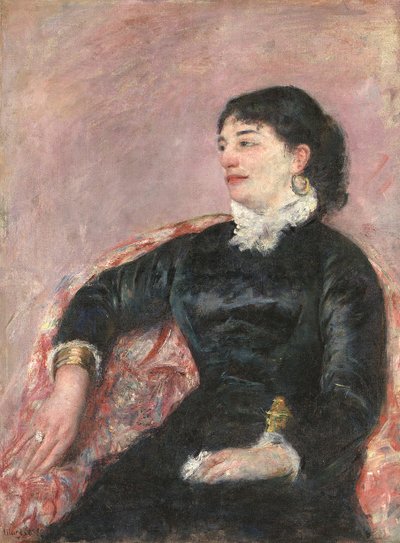Portret van een Italiaanse Dame door Mary Cassatt