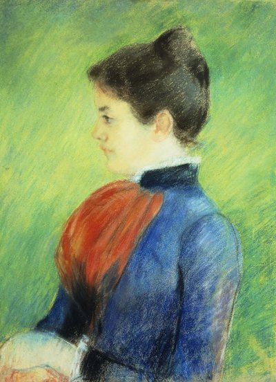 Profiel van een Vrouw met een Jabot door Mary Cassatt