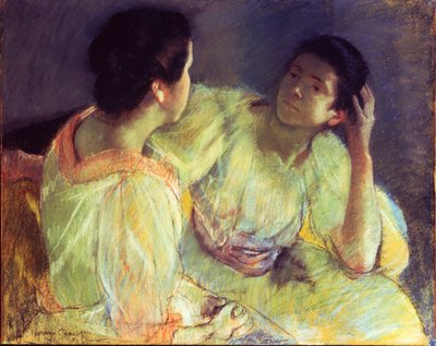 Het Gesprek, c.1896 door Mary Stevenson Cassatt
