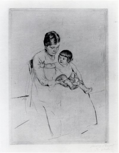 De Kous door Mary Stevenson Cassatt