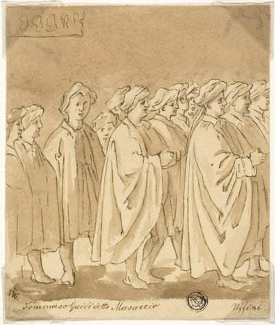 Processie van figuren door Masaccio