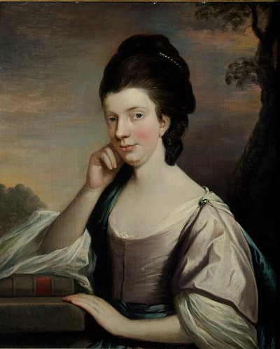 Portret van een Dame, vermoedelijk Mrs Elizabeth Hartley (1751-1824) door Mason Chamberlain