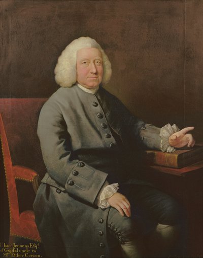 Portret van Charles Jennens (1700-73), beschermheer en vriend van Handel door Mason Chamberlin