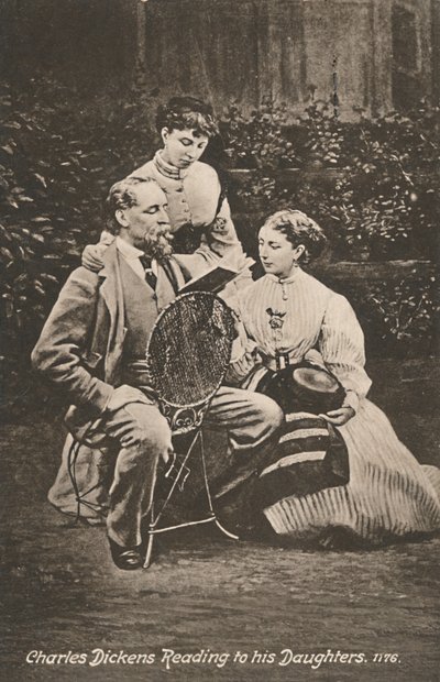 Charles Dickens leest voor aan zijn dochters door Mason and Co.