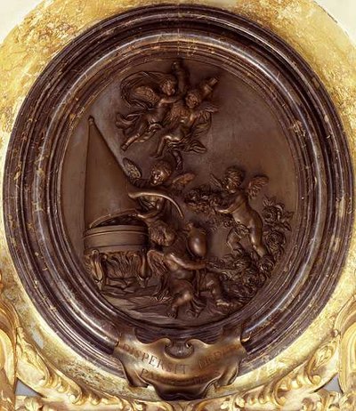 Putti distilleren rozen door Massimiliano Benzi Soldani