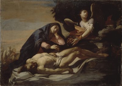 De treurenden over Christus, midden 17e eeuw door Massimo Stanzione