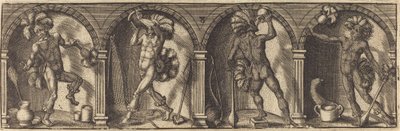 De verschillende portretten en figuren VIII door Master AD