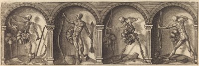 De verschillende portretten en figuren VII door Master AD