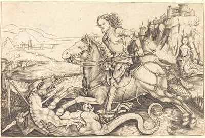 Sint Joris en de draak door Master AG