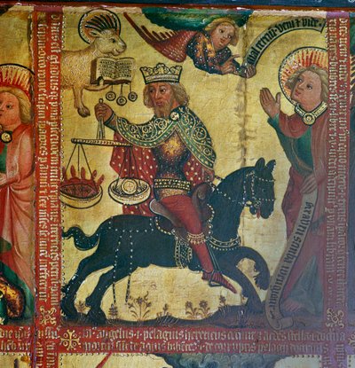 Schilderij van de keizer Titus, 14e eeuw door Master Bertram of Hamburg