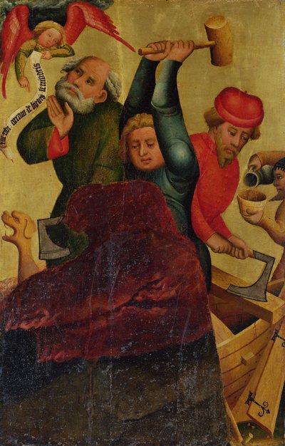 De bouw van de ark van het hoogaltaar van St. Peter