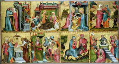 Het Buxtehude Altaar, centraal paneel, 1400-10 door Master Bertram of Minden