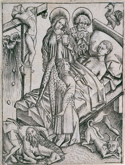 Troost door vertrouwen, ca. 1460s door Master ES