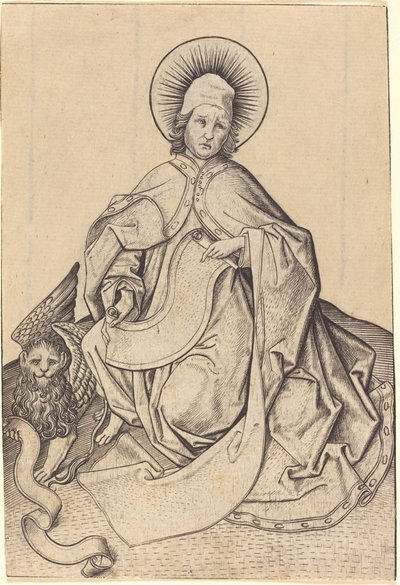Sint Marcus door Master E.S.