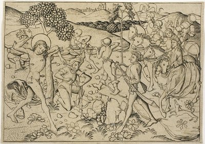 Het martelaarschap van Sint Sebastiaan door Master E.S.