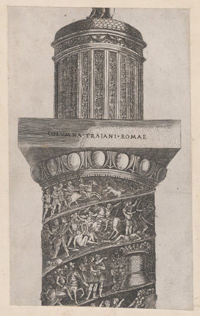 Speculum Romanae Magnificentiae: Het Bovenste Deel van de Zuil van Trajanus, toont ara..., 16e eeuw door Master GA