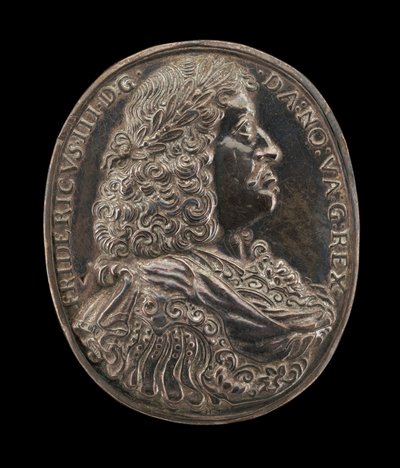 Frederik III, 1609-1670, koning van Denemarken en Noorwegen 1648 [voorzijde], c. 1648 door Master H.L.T.