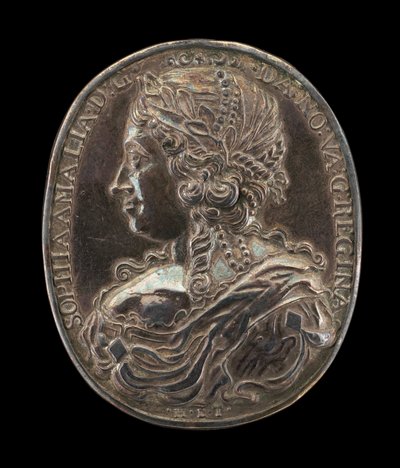 Sophia Amelia, vrouw van Frederik III door Master H.L.T.