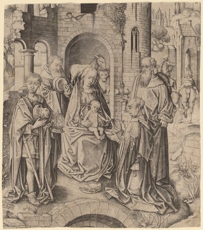 De Aanbidding der Wijzen door Master I.A.M. of Zwolle