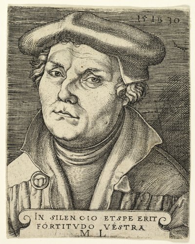 Portret van Martin Luther door Master I.B.