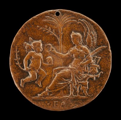 Allegorische scène [achterzijde], 16e eeuw door Master I.S.A.