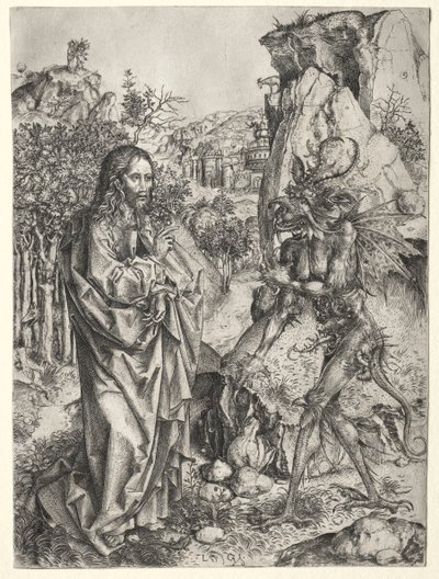 De verzoeking van Christus door Master L Cz