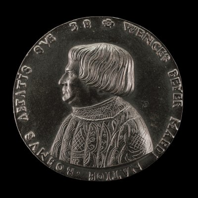 Václav Payer Wenceslaus Beyer, 1488-1537, staatsarts van Bohemen [voorzijde], 1526 door Master M.P.