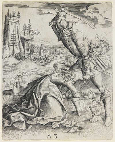 Onthoofding van Sint Barbara, ca. 1501 door Master MZ