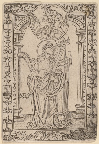 Sint Barbara door Master S