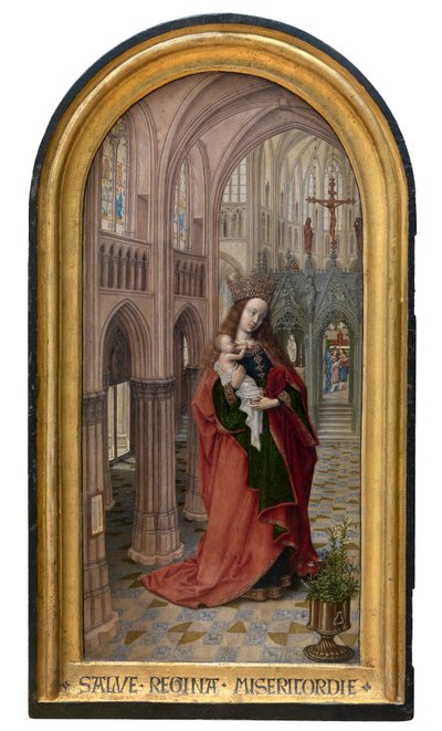 Madonna in de kerk door Master of 1499