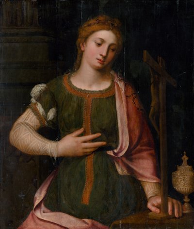 De berouwvolle Maria Magdalena door Master of Antwerp