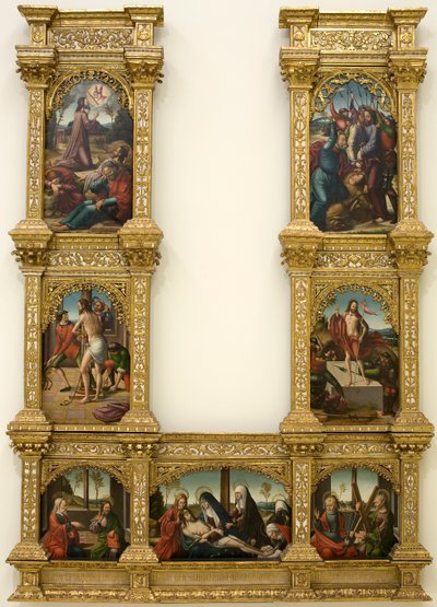 Altaarstuk van de Passie van Christus door Master of Astorga