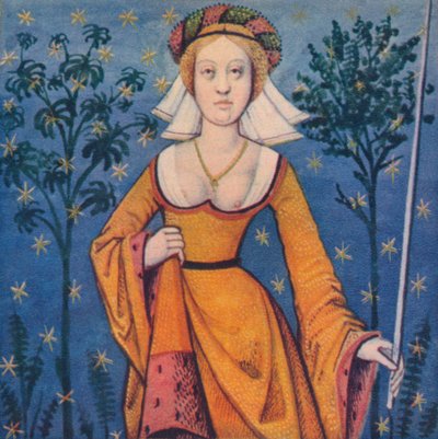 Flore - Godin van de bloemen, 1403, 1939 door Master of Berry