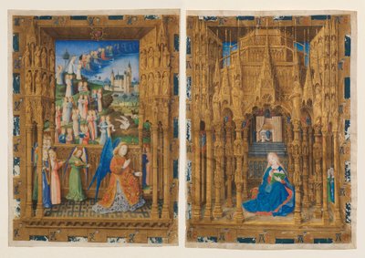 De Aankondiging uit de Getijden van Karel van Frankrijk, 1465 door Master of Charles of France