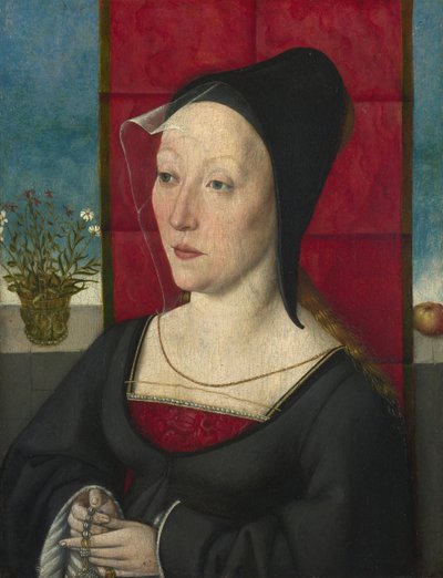 Portret van een vrouw door Master of Cologne
