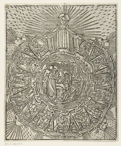 De schepping door Master of Delft (attributed to)