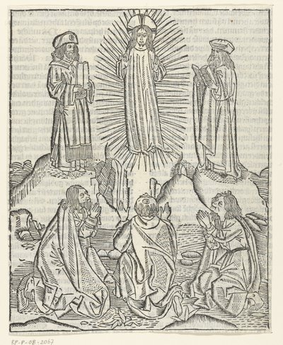 De transfiguratie van Christus door Master of Delft (attributed to)