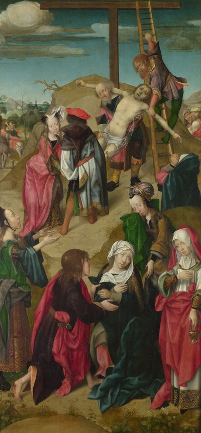Het Deposition Triptych: Scènes uit de Passie van Christus, rechter paneel, c. 1510 door Master of Delft